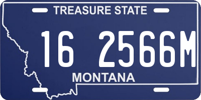 MT license plate 162566M