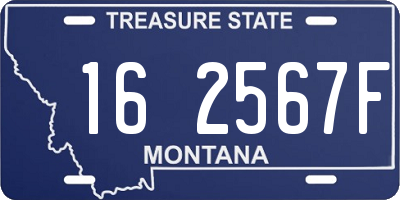 MT license plate 162567F