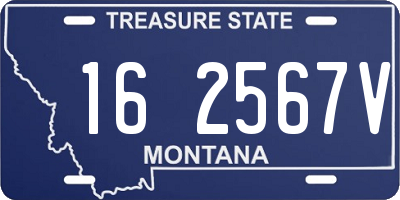 MT license plate 162567V