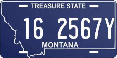 MT license plate 162567Y