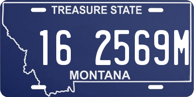 MT license plate 162569M