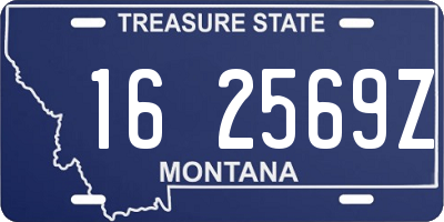 MT license plate 162569Z