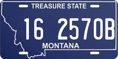 MT license plate 162570B