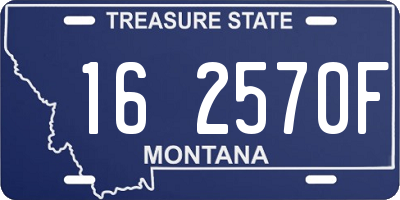 MT license plate 162570F