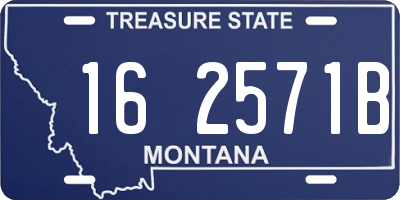 MT license plate 162571B