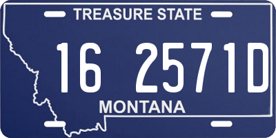 MT license plate 162571D