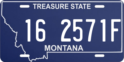 MT license plate 162571F