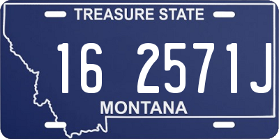 MT license plate 162571J