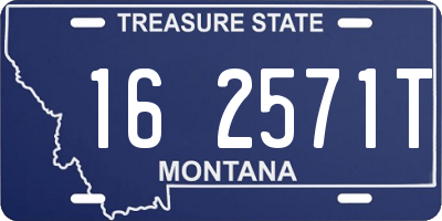 MT license plate 162571T