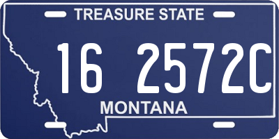 MT license plate 162572C