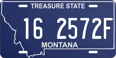 MT license plate 162572F