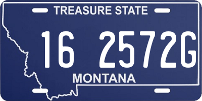 MT license plate 162572G