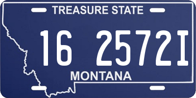 MT license plate 162572I