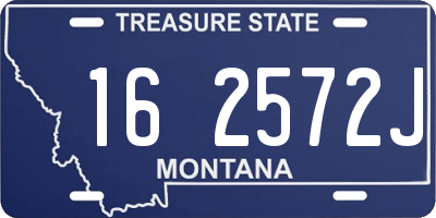 MT license plate 162572J