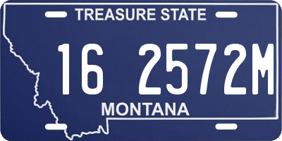 MT license plate 162572M