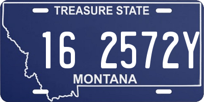 MT license plate 162572Y