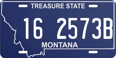 MT license plate 162573B