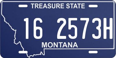 MT license plate 162573H