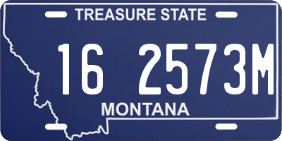 MT license plate 162573M