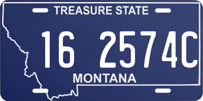 MT license plate 162574C