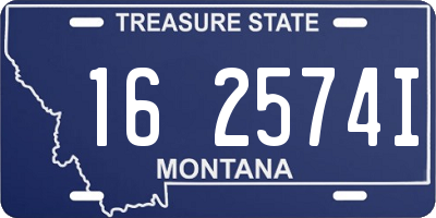 MT license plate 162574I