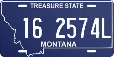 MT license plate 162574L