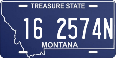 MT license plate 162574N