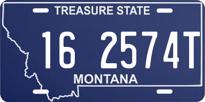 MT license plate 162574T