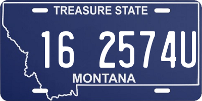 MT license plate 162574U