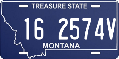 MT license plate 162574V