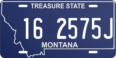 MT license plate 162575J