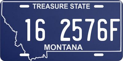 MT license plate 162576F