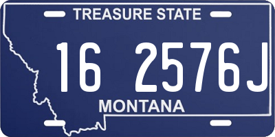 MT license plate 162576J