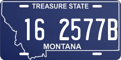 MT license plate 162577B