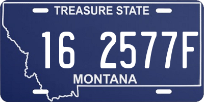MT license plate 162577F