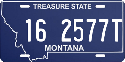 MT license plate 162577T