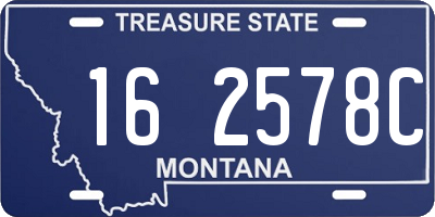 MT license plate 162578C