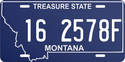 MT license plate 162578F