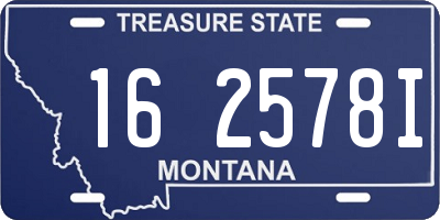 MT license plate 162578I