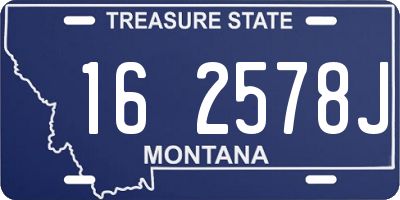 MT license plate 162578J