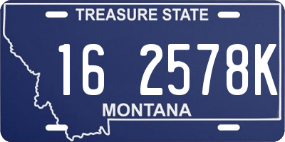 MT license plate 162578K