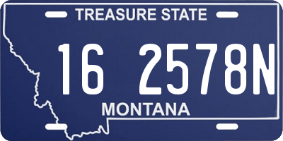 MT license plate 162578N