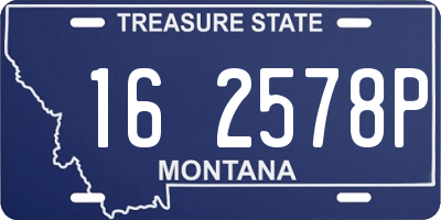 MT license plate 162578P