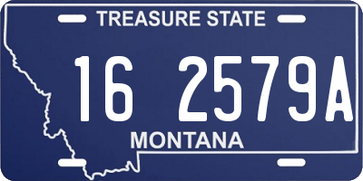 MT license plate 162579A