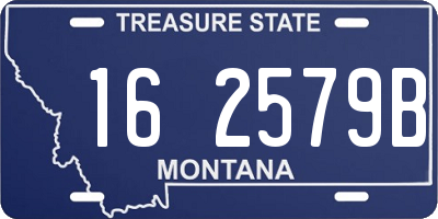MT license plate 162579B