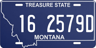 MT license plate 162579D