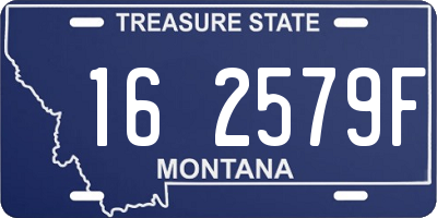 MT license plate 162579F