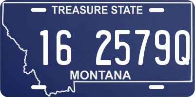 MT license plate 162579Q