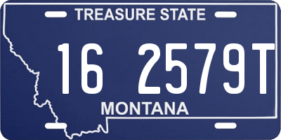 MT license plate 162579T