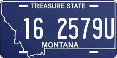 MT license plate 162579U